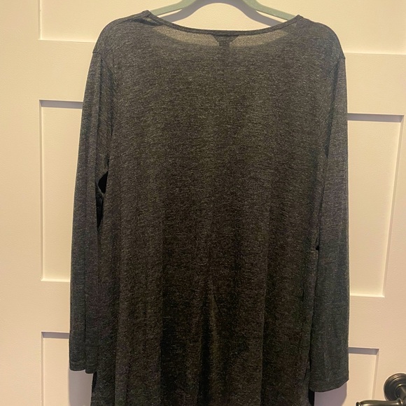 Roots mid length T shirt tunic, heather grey, softest fabric, women’s XL - Picture 6 of 6